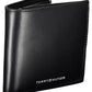 Tommy Hilfiger Sleek Black Leather Wallet with Coin Purse