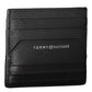 Tommy Hilfiger Sleek Black Leather Card Holder