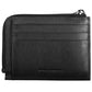 Piquadro Sleek Black Leather Card Holder with RFID Blocker