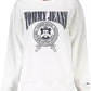 Tommy Hilfiger Elegant White Fleece Crew Neck Sweater