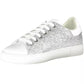 Emporio Armani Silver Lure Sports Sneakers with Contrasting Details