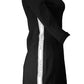 Calvin Klein Elegant Off-Shoulder Black Dress with Contrast Details