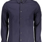 Calvin Klein Elegant Slim Fit Blue Cotton Shirt