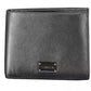 Calvin Klein Sleek Black Leather Dual-Compartment Wallet