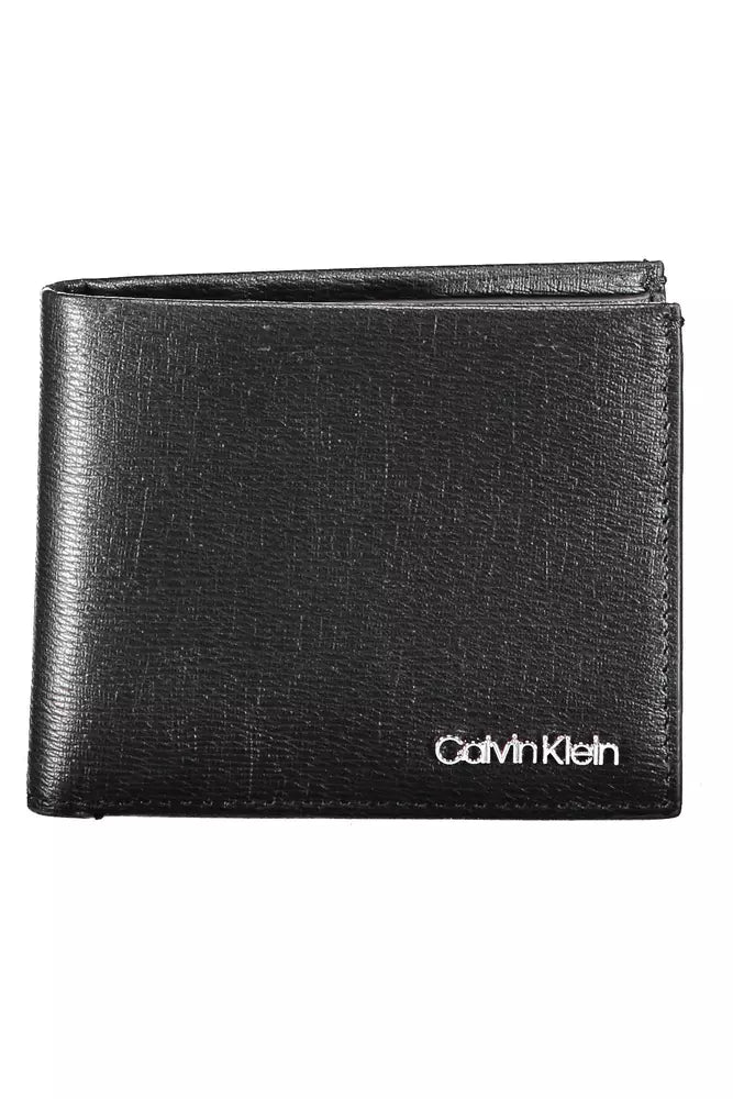 Calvin Klein Sleek RFID-Blocking Black Leather Wallet