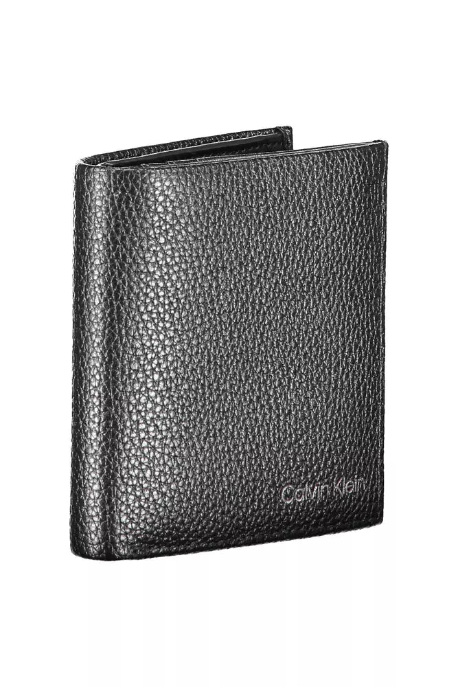 Calvin Klein Elegant Black Leather Wallet with RFID Block