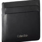 Calvin Klein Sleek Black Leather Card Holder