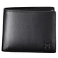 Tommy Hilfiger Sleek Black Leather Wallet with Contrast Accents