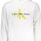 Calvin Klein Elegant Embroidered White Hoodie with Logo