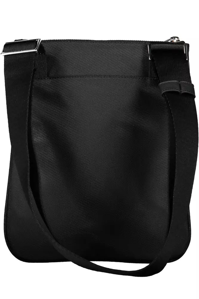 Calvin Klein Sleek Black Shoulder Bag with Contrasting Details