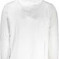 Calvin Klein Elegant Embroidered White Hoodie with Logo