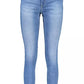 Calvin Klein Eco-Conscious Mid-Rise Skinny Jeans in Light Blue