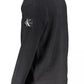 Calvin Klein Sleek Black Zip Cardigan with Logo Detail