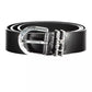 Calvin Klein Elegant Leather Belt with Metal Buckle