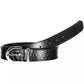 Calvin Klein Elegant Black Leather Belt with Logo Detail