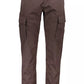 Napapijri Chic Brown Cotton Stretch Trousers