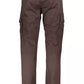 Napapijri Chic Brown Cotton Stretch Trousers