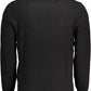 Lyle & Scott Elegant Long-Sleeved Black Cotton-Wool Blend Sweater