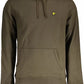 Lyle & Scott Emerald Green Cotton Hoodie with Logo Detail