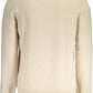 Lyle & Scott Beige Wool Blend Round Neck Sweater