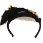 Dolce & Gabbana Black Crystal White Hair Parrucchiera Headband Diadem