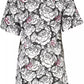 Cavalli Class Elegant Short Sleeve Round Neckline Printed Dress