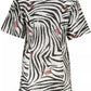 Cavalli Class Elegant Short Sleeve Printed Dress