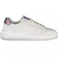 Calvin Klein Chic White Lace-Up Sneakers with Logo Detail