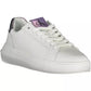 Calvin Klein Chic White Lace-Up Sneakers with Logo Detail