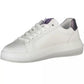 Calvin Klein Chic White Lace-Up Sneakers with Logo Detail