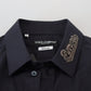 Dolce & Gabbana Elegant Azure Slim Fit Designer Shirt