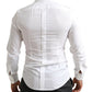 Dolce & Gabbana Elegant Slim Fit White Cotton Dress Shirt