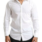 Dolce & Gabbana Elegant White Slim Fit Dress Shirt