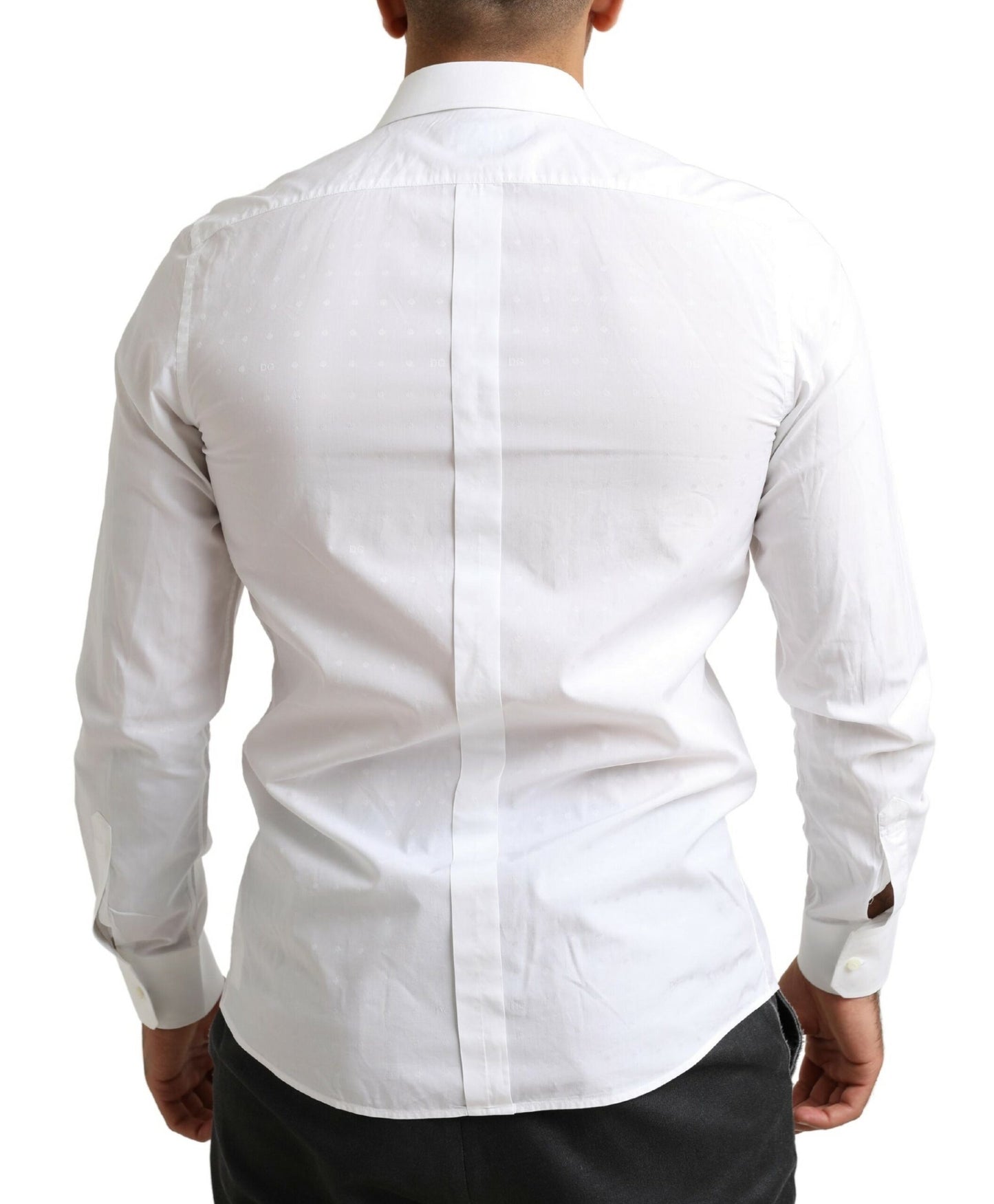 Dolce & Gabbana Elegant White Slim Fit Dress Shirt