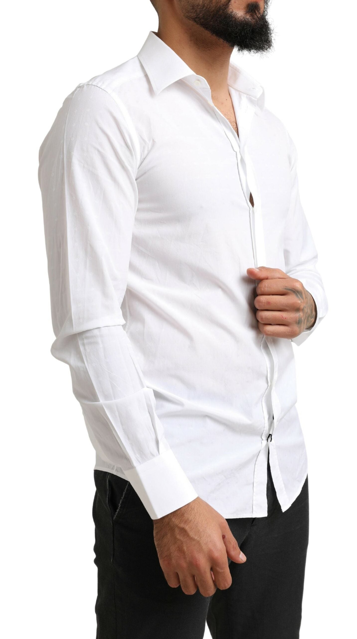 Dolce & Gabbana Elegant White Slim Fit Dress Shirt