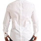 Dolce & Gabbana Elegant White Slim Fit Cotton Dress Shirt