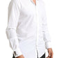 Dolce & Gabbana Italian Elegance Slim Fit White Cotton Shirt