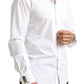 Dolce & Gabbana Italian Elegance Slim Fit White Cotton Shirt