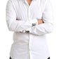 Dolce & Gabbana Italian Elegance Slim Fit White Cotton Shirt