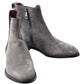 Dolce & Gabbana Elegant Gray Chelsea Leather Boots