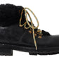 Dolce & Gabbana Elegant Shearling Style Men's Leather Boots