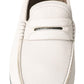 Dolce & Gabbana Elegant Light Grey Leather Loafers