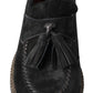 Dolce & Gabbana Elegant Black Suede Espadrilles Sneakers