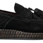 Dolce & Gabbana Chic Black Suede Espadrille Sneakers