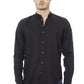 Baldinini Trend Black Lyocell Men Shirt