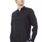 Baldinini Trend Black Lyocell Men Shirt