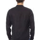 Baldinini Trend Black Lyocell Men Shirt