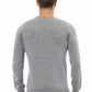 Alpha Studio Gray Viscose Men Sweater