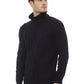 Alpha Studio Black Merino Wool Men Sweater