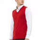 Alpha Studio Red Viscose Men Vest